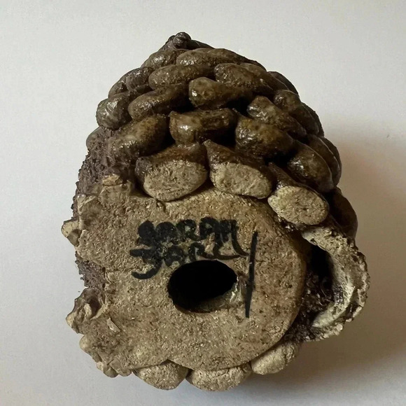 Sarah Darcy Ceramics Studio Pottery Stoneware Ceramic Owl 5” - Picture 6 of 6